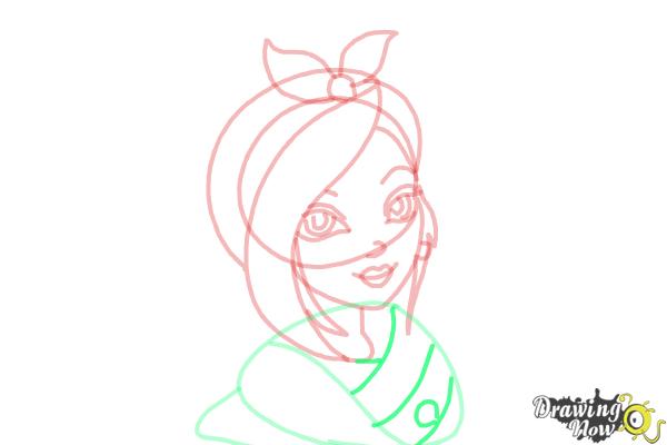 How to Draw Poppy O'Hair from Ever After High - Step 9 How to Draw Poppy O'Hair from Ever After High - Step 9