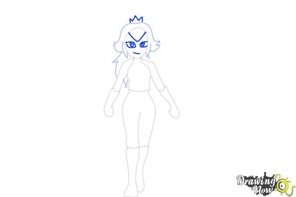 How to Draw Princess Peach from The Super Mario Bros. Movie - Step 5