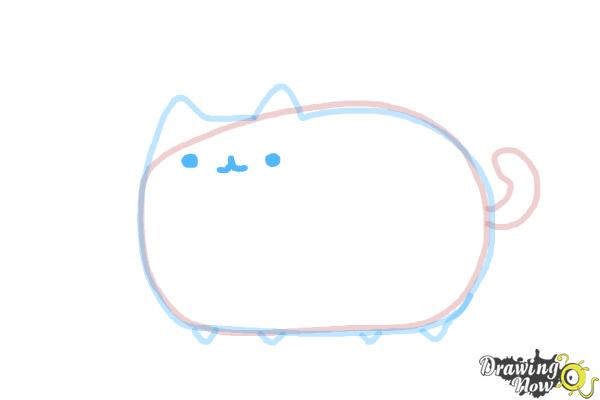 How to Draw Pusheen - Step 6 How to Draw Pusheen - Step 6