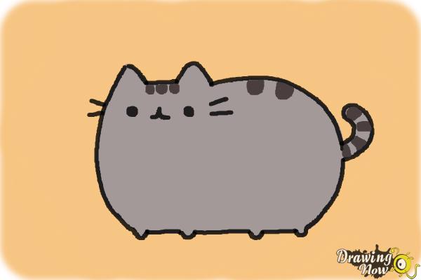 How to Draw Pusheen - Step 9 How to Draw Pusheen - Step 9