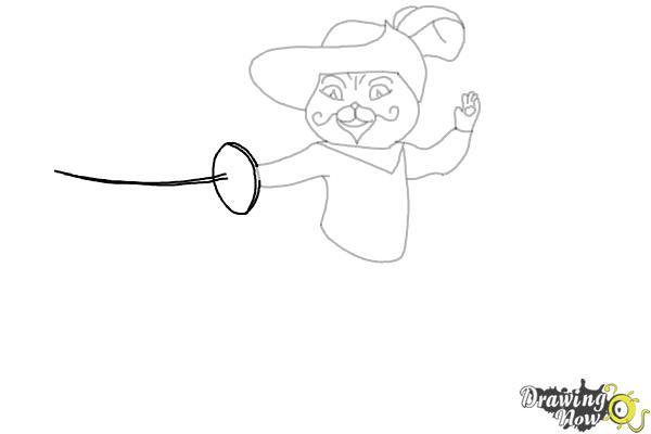 How to Draw Puss in Boots 2 - Step 13 How to Draw Puss in Boots 2 - Step 13