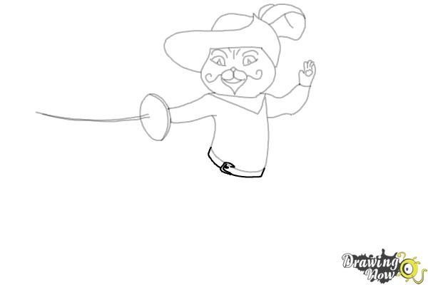 How to Draw Puss in Boots 2 - Step 14 How to Draw Puss in Boots 2 - Step 14