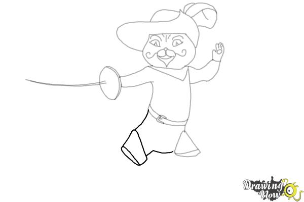 How to Draw Puss in Boots 2 - Step 16 How to Draw Puss in Boots 2 - Step 16