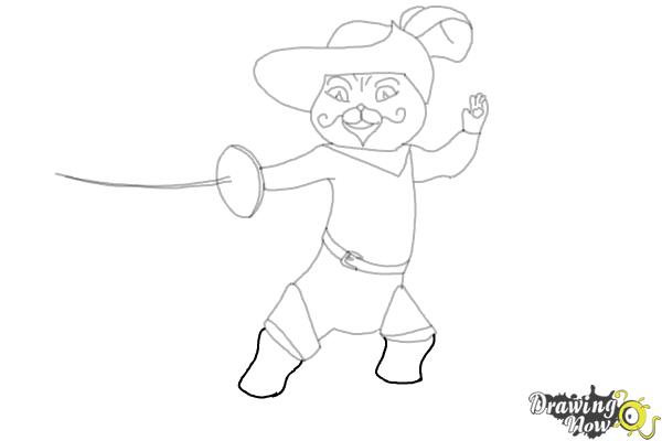 How to Draw Puss in Boots 2 - Step 17 How to Draw Puss in Boots 2 - Step 17