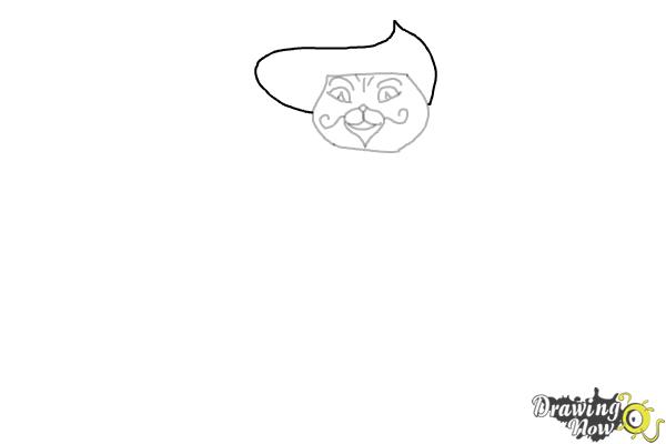 How to Draw Puss in Boots 2 - Step 7 How to Draw Puss in Boots 2 - Step 7
