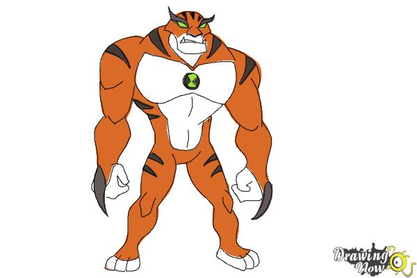 How to Draw Rath from Ben 10 Omniverse - Step 10 How to Draw Rath from Ben 10 Omniverse - Step 10