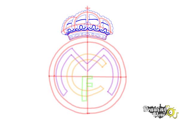 How to Draw Real Madrid Logo - Step 13 How to Draw Real Madrid Logo - Step 13