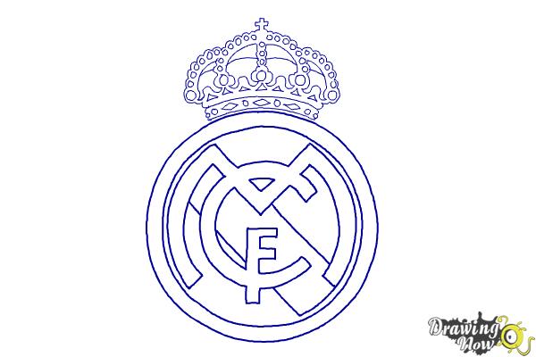 How to Draw Real Madrid Logo - Step 15 How to Draw Real Madrid Logo - Step 15