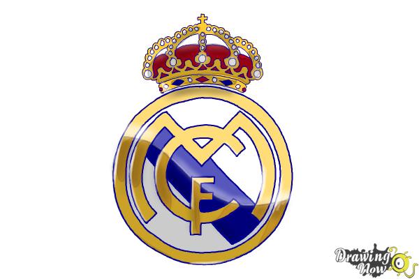 How to Draw Real Madrid Logo - Step 16 How to Draw Real Madrid Logo - Step 16