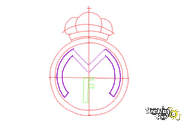 How to Draw Real Madrid Logo - Step 8 How to Draw Real Madrid Logo - Step 8