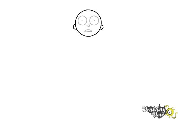 How to Draw Rick and Morty - Morty Smith - Step 3 How to Draw Rick and Morty - Morty Smith - Step 3