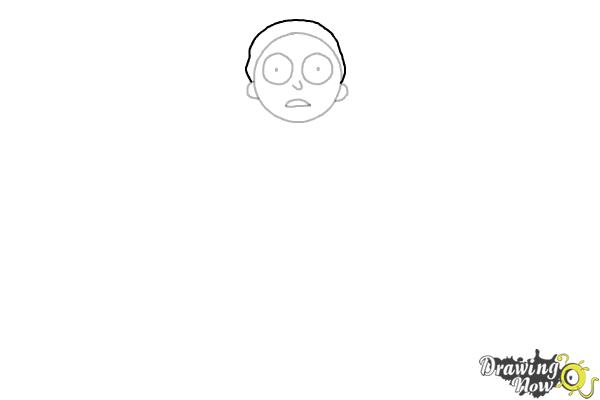 How to Draw Rick and Morty - Morty Smith - Step 4 How to Draw Rick and Morty - Morty Smith - Step 4