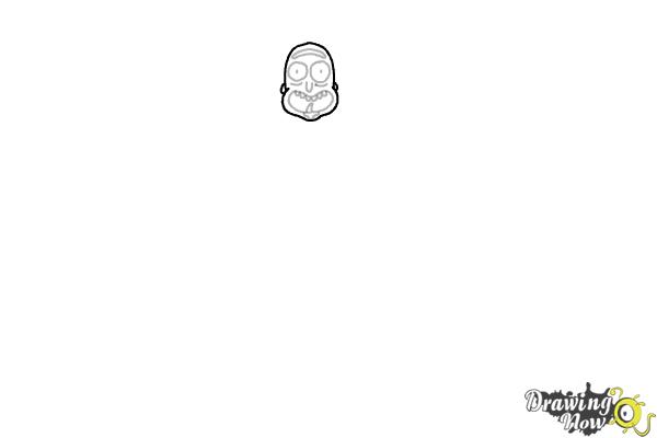 How to Draw Rick and Morty - Rick Sanchez - Step 4 How to Draw Rick and Morty - Rick Sanchez - Step 4