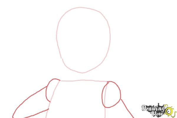 How to Draw Rikka Takanashi from Chuunibyou Demo Koi Ga Shitai - Step 2 How to Draw Rikka Takanashi from Chuunibyou Demo Koi Ga Shitai - Step 2