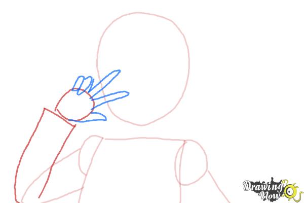 How to Draw Rikka Takanashi from Chuunibyou Demo Koi Ga Shitai - Step 3 How to Draw Rikka Takanashi from Chuunibyou Demo Koi Ga Shitai - Step 3