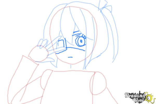 How to Draw Rikka Takanashi from Chuunibyou Demo Koi Ga Shitai - Step 5 How to Draw Rikka Takanashi from Chuunibyou Demo Koi Ga Shitai - Step 5