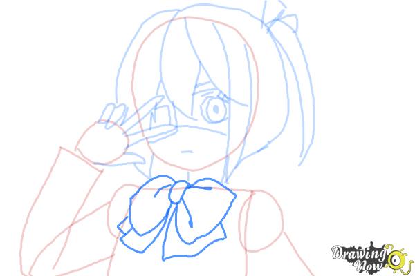 How to Draw Rikka Takanashi from Chuunibyou Demo Koi Ga Shitai - Step 6 How to Draw Rikka Takanashi from Chuunibyou Demo Koi Ga Shitai - Step 6