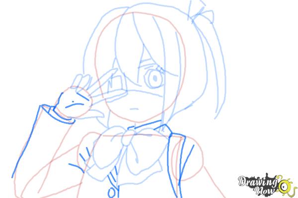 How to Draw Rikka Takanashi from Chuunibyou Demo Koi Ga Shitai - Step 7 How to Draw Rikka Takanashi from Chuunibyou Demo Koi Ga Shitai - Step 7