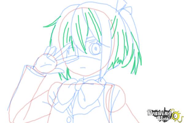 How to Draw Rikka Takanashi from Chuunibyou Demo Koi Ga Shitai - Step 8 How to Draw Rikka Takanashi from Chuunibyou Demo Koi Ga Shitai - Step 8
