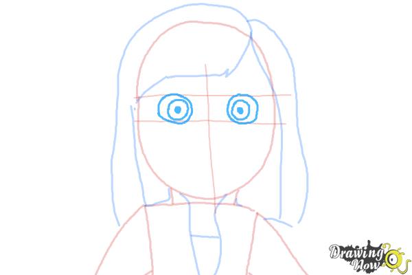 How to Draw Riley from Inside Out - Step 6 How to Draw Riley from Inside Out - Step 6