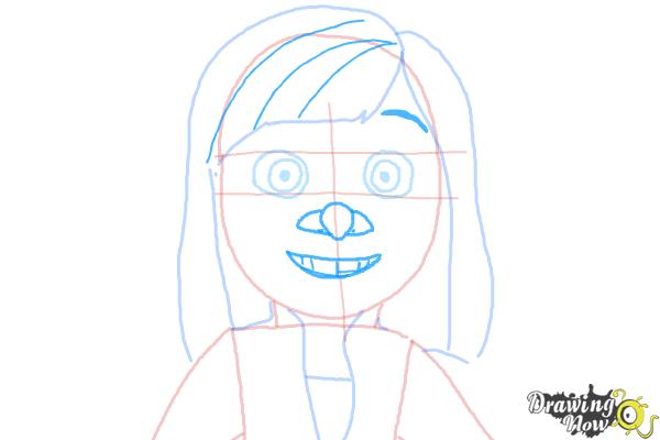 How to Draw Riley from Inside Out - Step 7 How to Draw Riley from Inside Out - Step 7