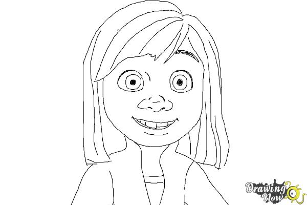 How to Draw Riley from Inside Out - Step 8 How to Draw Riley from Inside Out - Step 8