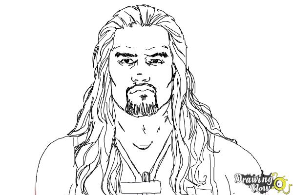 How to Draw Roman Reigns from WWE - Step 10 How to Draw Roman Reigns from WWE - Step 10