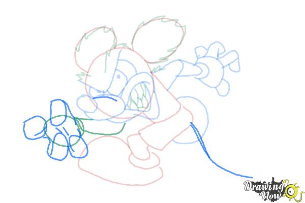 How to Draw Runaway Brain, Disney Villain - Step 10