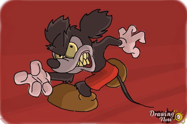 How to Draw Runaway Brain, Disney Villain - Step 12