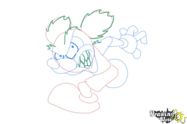 How to Draw Runaway Brain, Disney Villain - Step 9