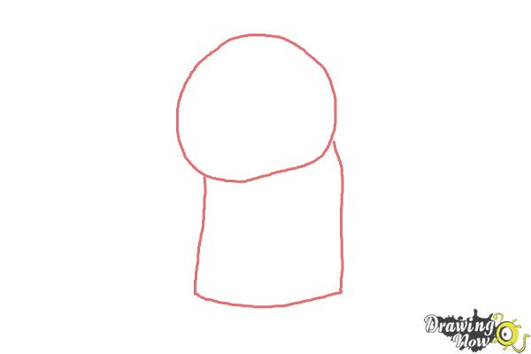 How to Draw Sadness from Inside Out - Step 1 How to Draw Sadness from Inside Out - Step 1