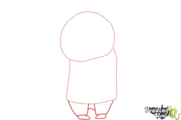 How to Draw Sadness from Inside Out - Step 2 How to Draw Sadness from Inside Out - Step 2