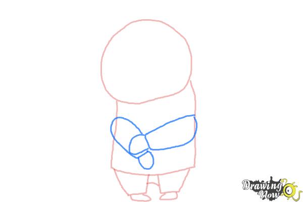 How to Draw Sadness from Inside Out - Step 3 How to Draw Sadness from Inside Out - Step 3