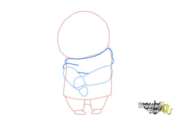 How to Draw Sadness from Inside Out - Step 4 How to Draw Sadness from Inside Out - Step 4