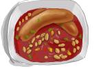 How to Draw Sausages And Beans