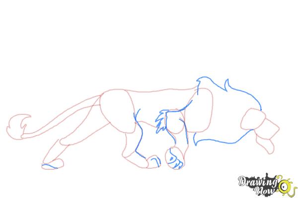 How to Draw Scar, Disney Villain - Step 7 How to Draw Scar, Disney Villain - Step 7