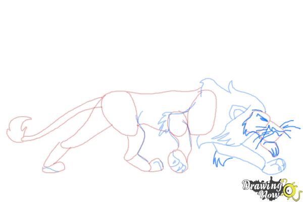 How to Draw Scar, Disney Villain - Step 9 How to Draw Scar, Disney Villain - Step 9