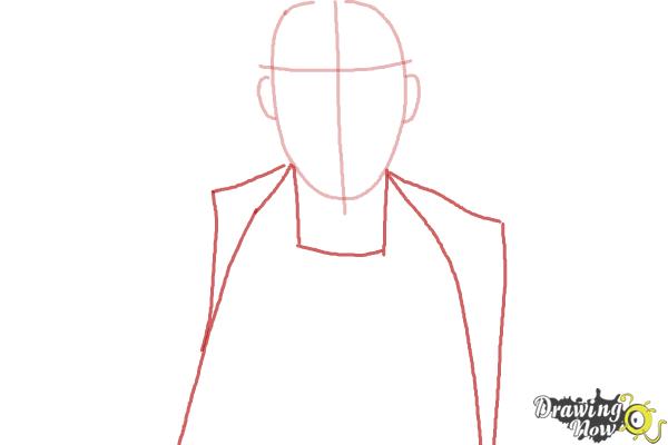 How to Draw Scarlet Witch from Avengers: Age Of Ultron - Step 2 How to Draw Scarlet Witch from Avengers: Age Of Ultron - Step 2