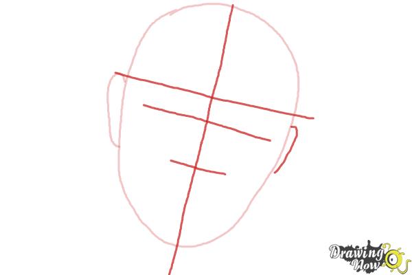 How to Draw Sean Connery - Step 2 How to Draw Sean Connery - Step 2