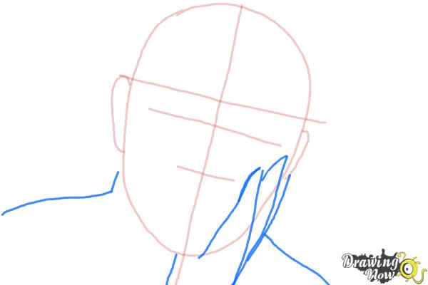 How to Draw Sean Connery - Step 3 How to Draw Sean Connery - Step 3