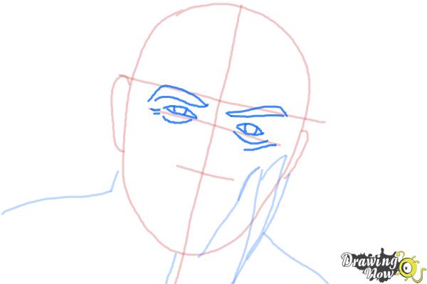 How to Draw Sean Connery - Step 4 How to Draw Sean Connery - Step 4