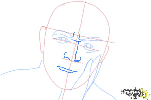 How to Draw Sean Connery - Step 5 How to Draw Sean Connery - Step 5