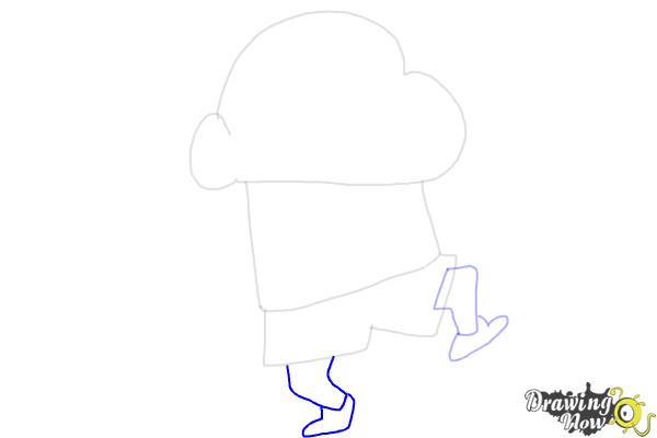 How to Draw Shin-chan (Shinnosuke Nohara from Crayon Shin Chan) - Step 5 How to Draw Shin-chan (Shinnosuke Nohara from Crayon Shin Chan) - Step 5