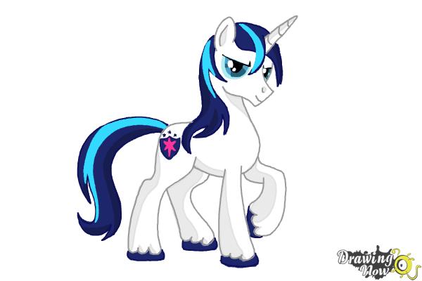 How to draw Shining Armor from My Little Pony Friendship is Magic - Step 11 How to draw Shining Armor from My Little Pony Friendship is Magic - Step 11