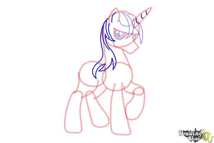 How to draw Shining Armor from My Little Pony Friendship is Magic - Step 7 How to draw Shining Armor from My Little Pony Friendship is Magic - Step 7