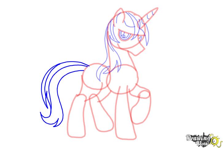 How to draw Shining Armor from My Little Pony Friendship is Magic - Step 8 How to draw Shining Armor from My Little Pony Friendship is Magic - Step 8