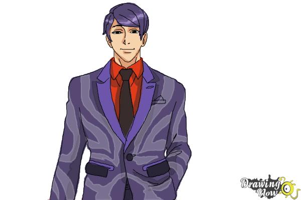 How to Draw Shuu Tsukiyama from Tokyo Ghoul - Step 9 How to Draw Shuu Tsukiyama from Tokyo Ghoul - Step 9