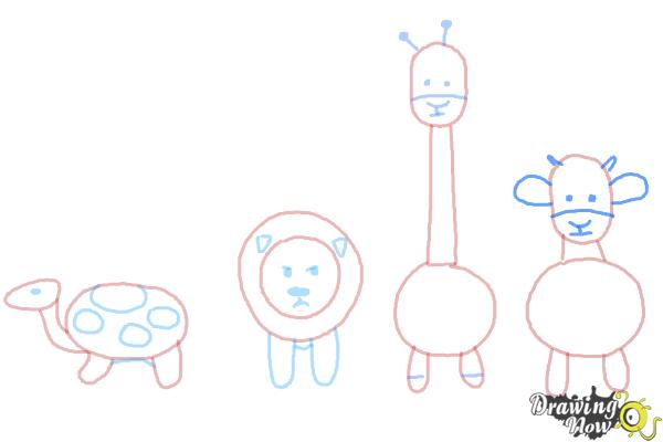 How to Draw Simple Animals - Step 11 How to Draw Simple Animals - Step 11