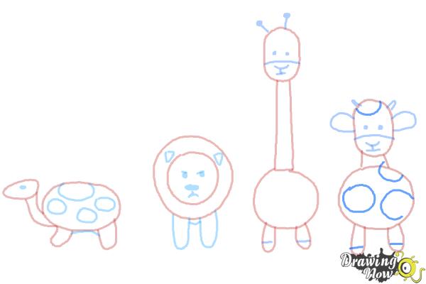 How to Draw Simple Animals - Step 12 How to Draw Simple Animals - Step 12