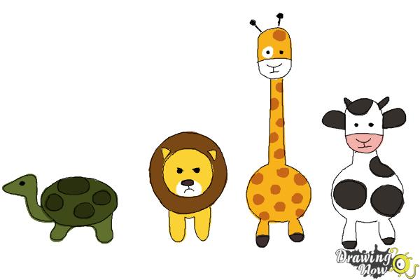 How to Draw Simple Animals - Step 14 How to Draw Simple Animals - Step 14